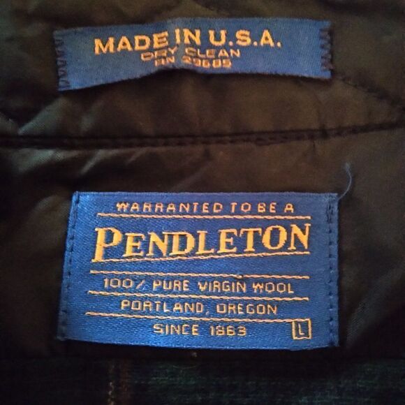 Vintage Pendleton Flannel Wool Button Down Shirt - Picture 6 of 6